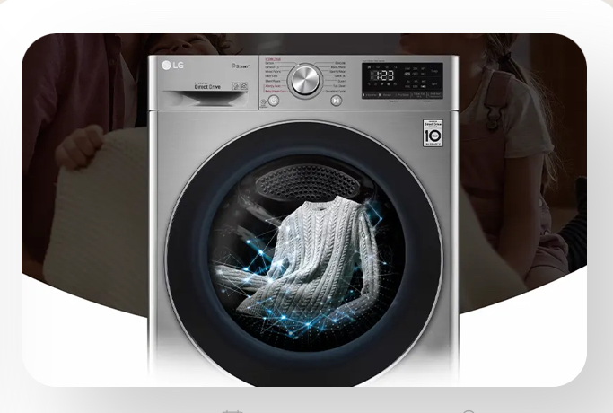لباسشویی ال جی 9 کیلو سیلور